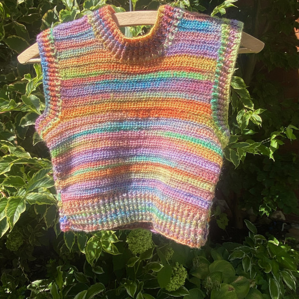 Variegated Vest Crochet Pattern